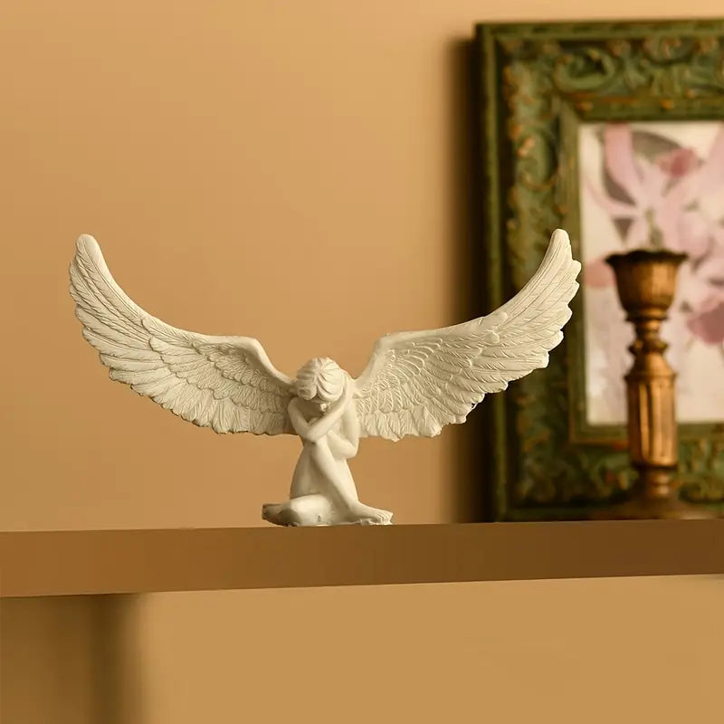 Hand-painted Angel sculpture for home decor
