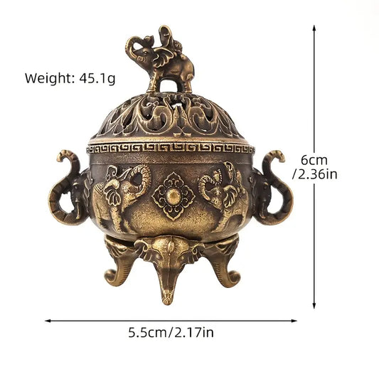Decorative Incense Burner Censer for Meditation & Yoga Zen Home Decor Ornament for Study & Tea Room