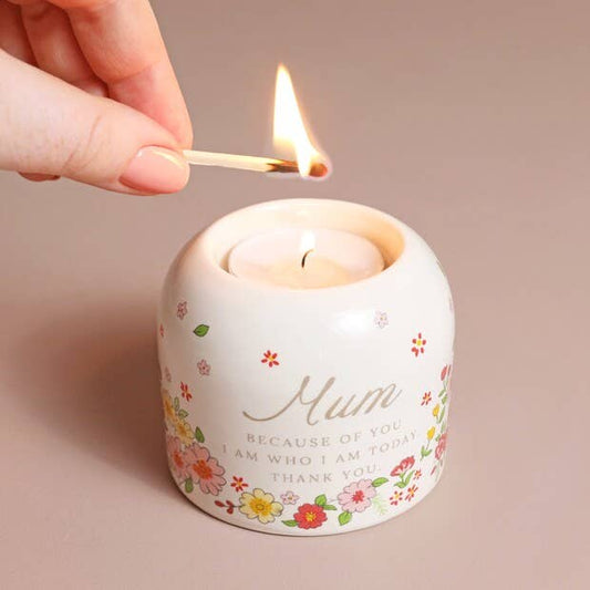 Candle holder, Mum Meaningful Word Candle Holder