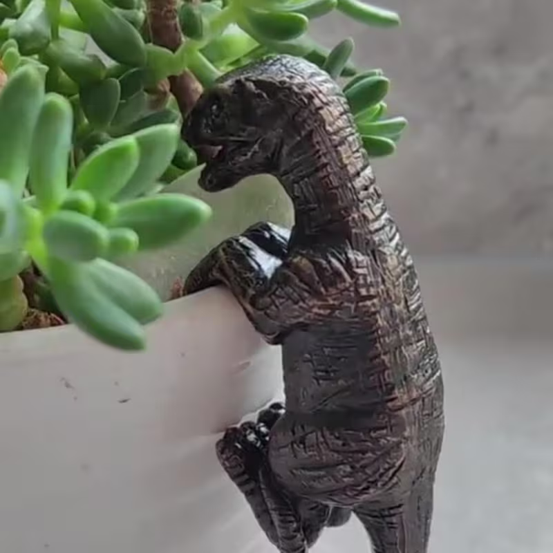 Jurassic World Pot Hugger T-Rex Dinosaur Hanging Planter Ornament