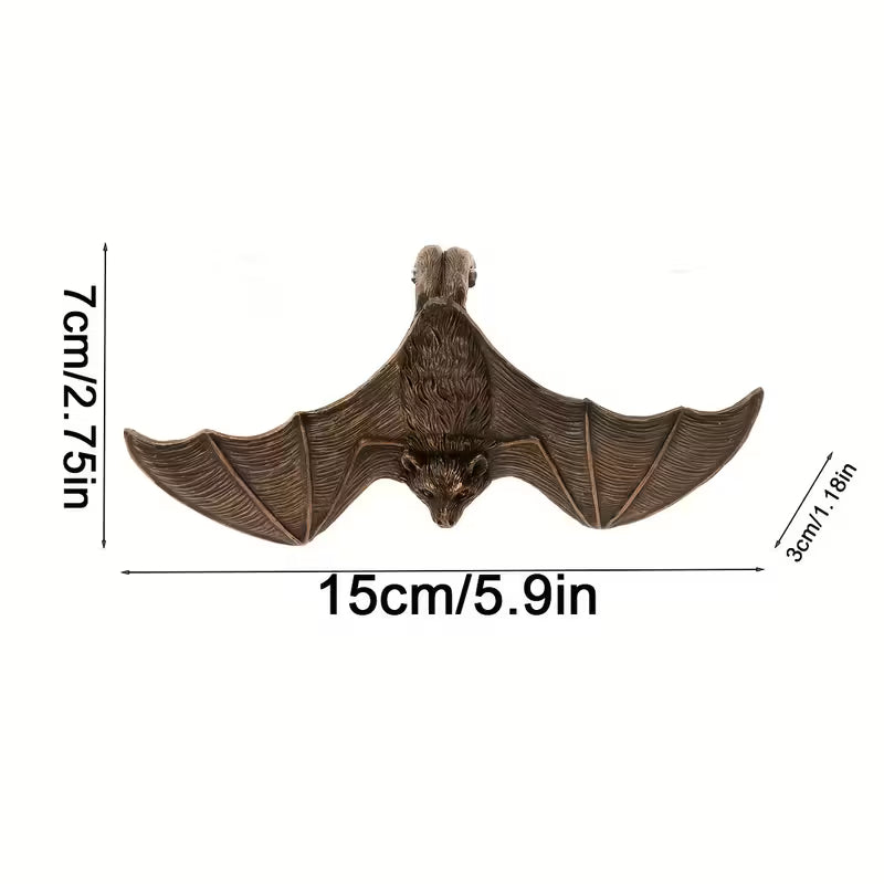 Nocturnal Bat Pot Hugger Gothic Garden Ornament & Hanging Figurine