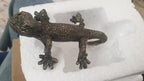 Realistic Climbing Gecko Plant Pot Ornament Garden & Indoor Plant Decor