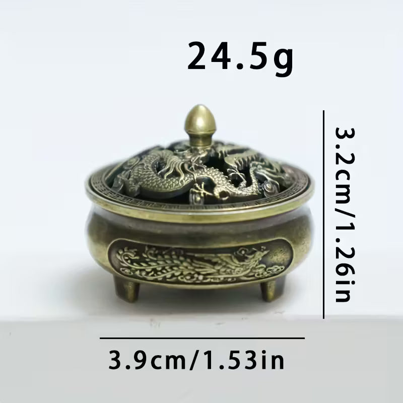 Decorative Incense Burner Censer for Meditation & Yoga Zen Home Decor Ornament for Study & Tea Room