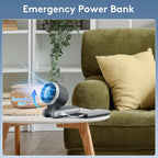 Portable Rechargeable Handheld Fan with Digital Display | Foldable USB Mini Cooling Fan