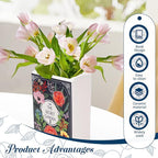The Bibliophile Ceramic Book Vase Aesthetic Flower Vase for Bookshelf & Home Decor