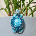 Coastal Sea Turtle Pot Hugger Marine Life Garden Ornament & Planter Accent