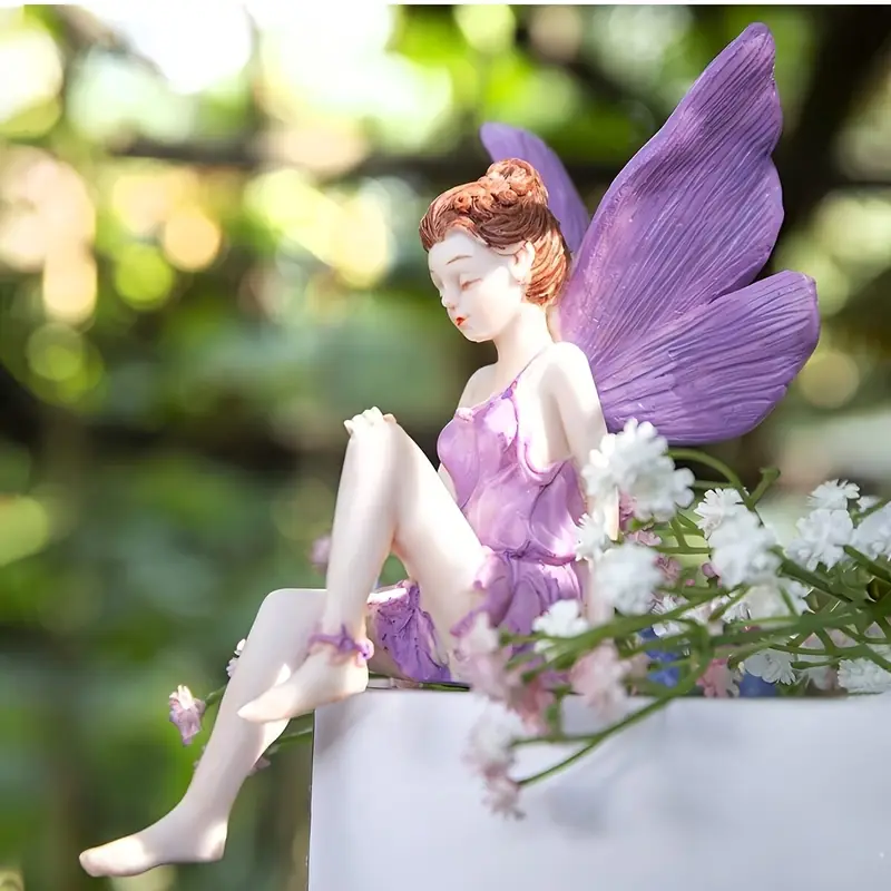 Flower Fairy Garden Ornament Whimsical Fairy Garden decoration
