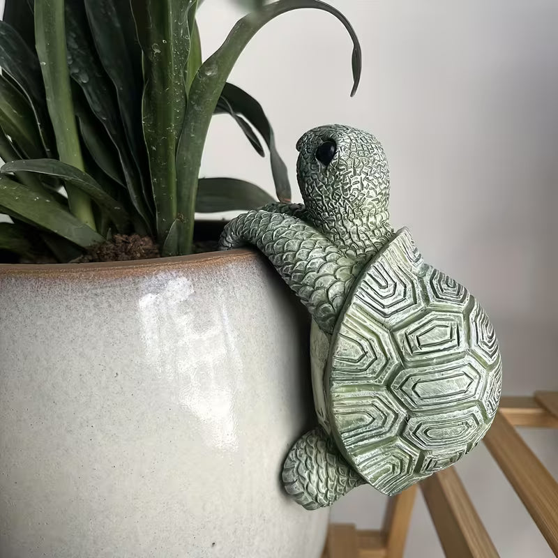 Turtle Pot Buddy Shell-Climber Plant Ornament