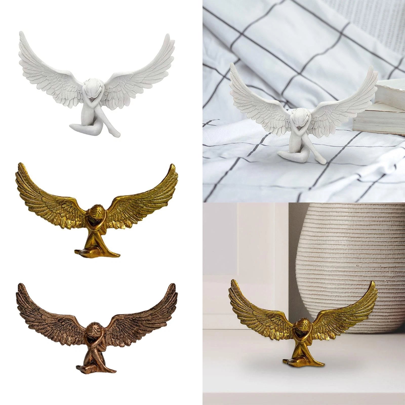 Spiritual Angel Sculpture ornament for Home, Garden, & Memorial Decor