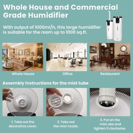 Ultrasonic Humidifiers Large Room Bedroom House Home 16L Top Fill Cool Mist AUS  | eBay