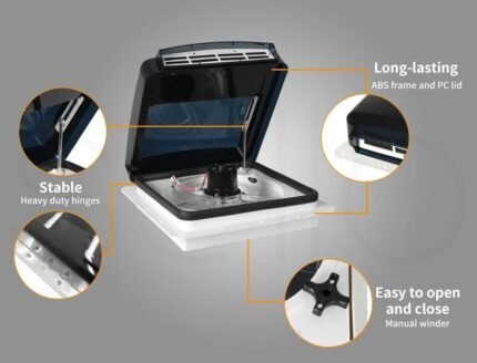 Max Air RV Roof Vent Fan Reversible Exhaust Fan with Rain Sensor, Ultra Low Nois  | eBay