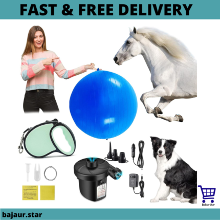 Race&Herd Herding Ball for Dogs Blue Heelers, Horse Ball & Ball Cover - 25" B...