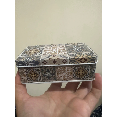 Cute Pattern Metal Box Organizer - Decorative Storage Container & Ornament